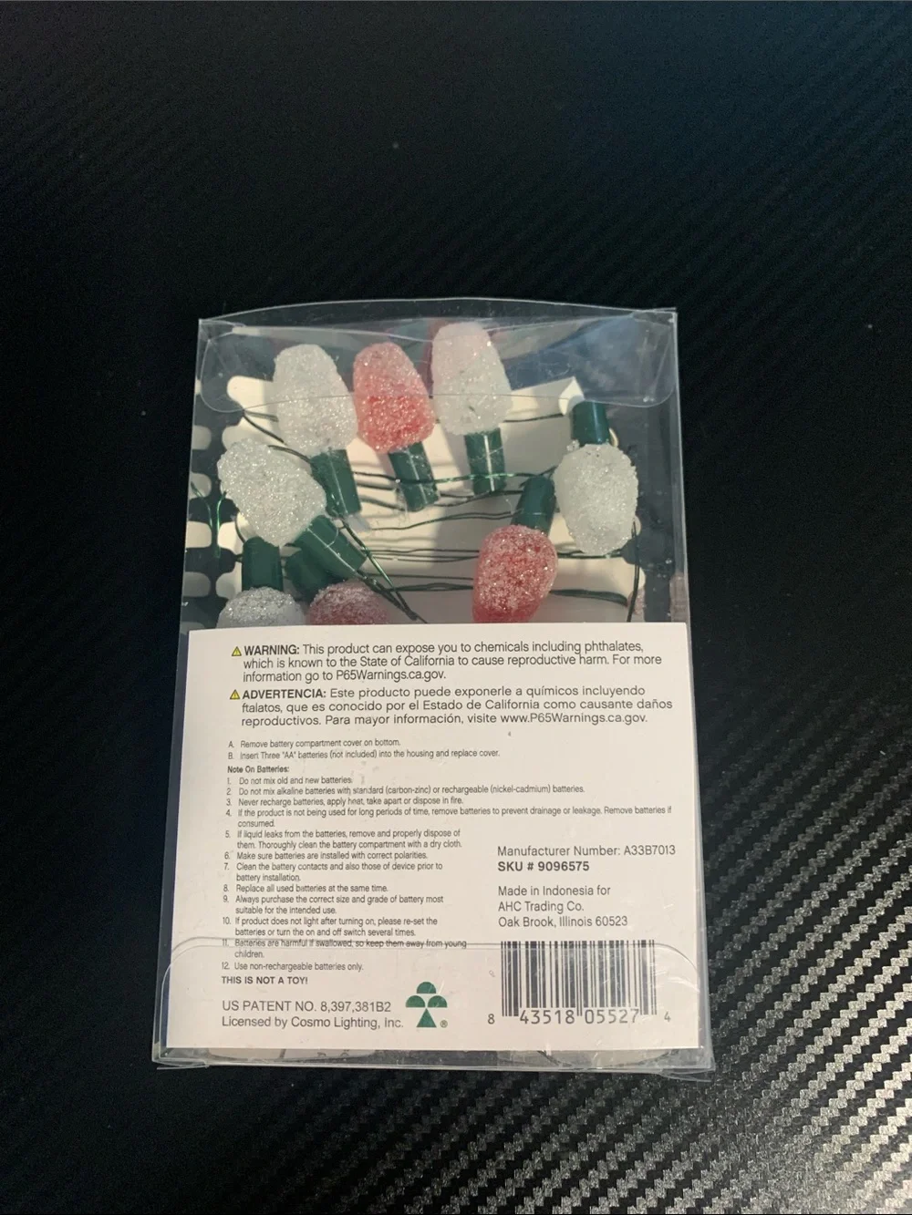 Celebrations LED Red and White Holiday Gumdrop String Lights 7ft